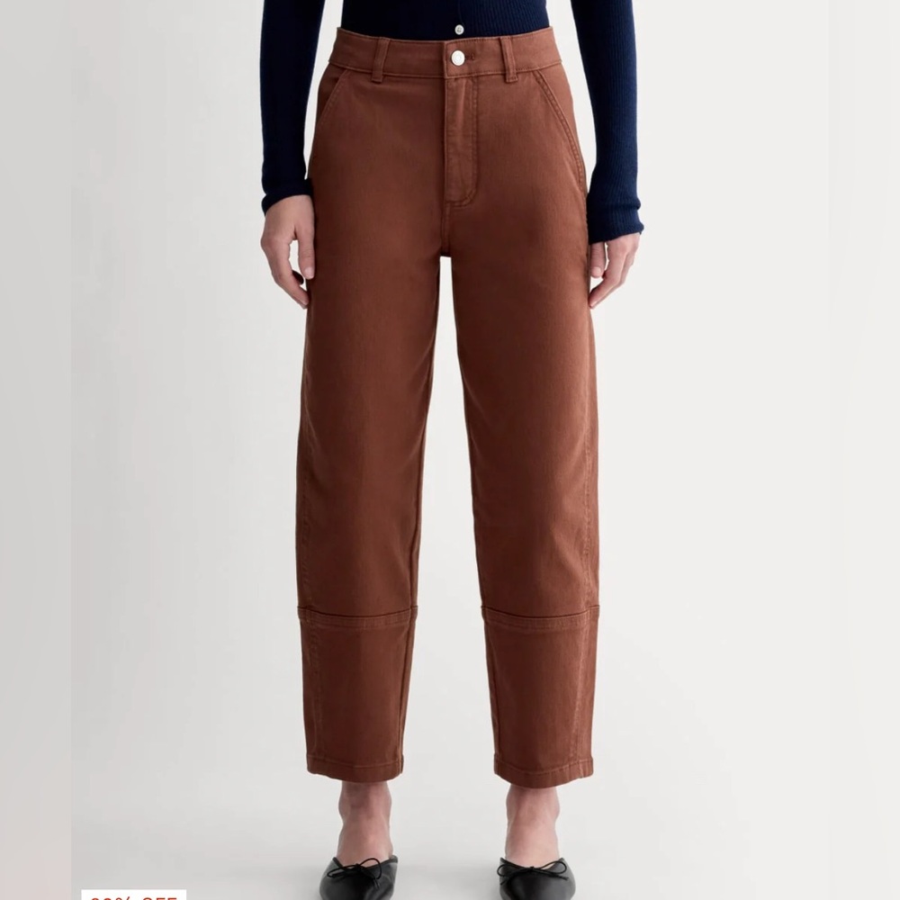 Everlane Utility Barrel Pant in Rosewood size 12R